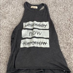 dark grey hollister tank